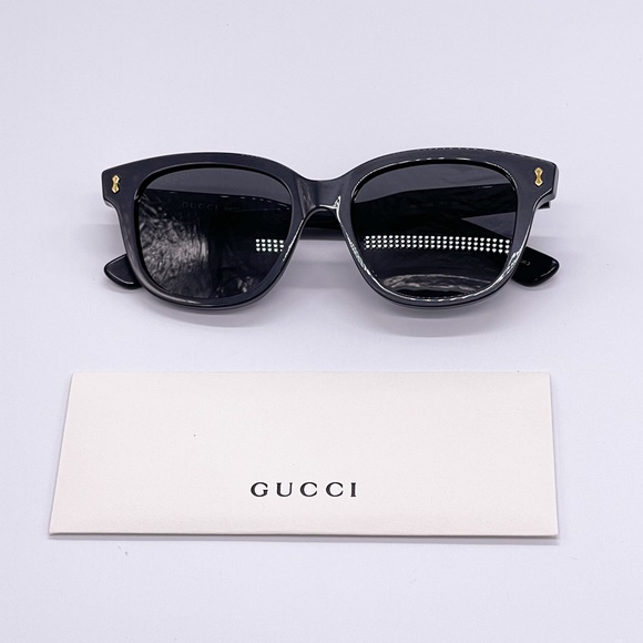 NEW GUCCI GG1264S 001 UNISEX BLACK GUCCI SUNGLASSES - Picture 9 of 10